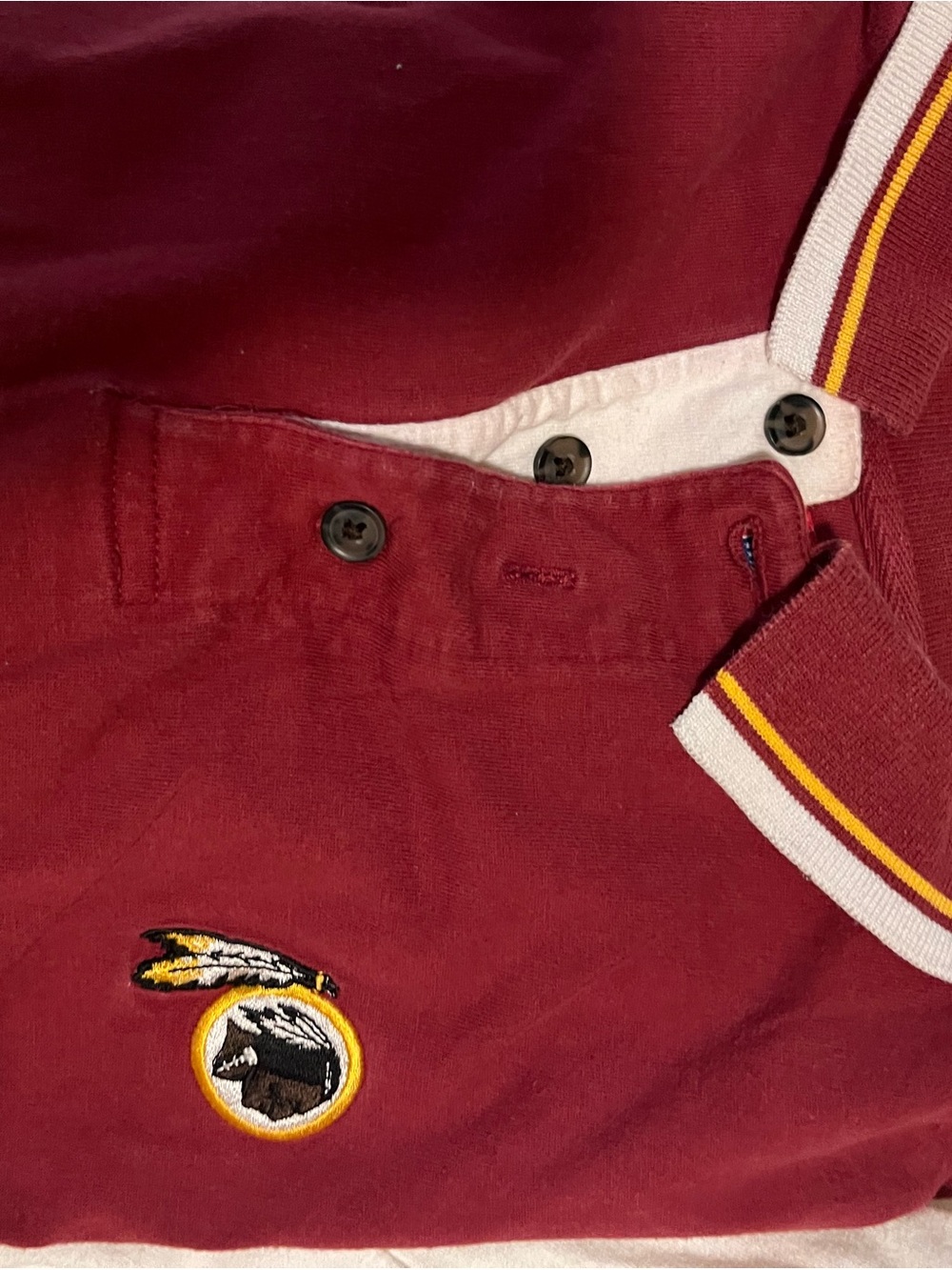 Washington Redskins NFL Men's Long Sleeve Polo Shirt